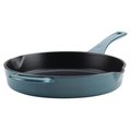 Ayesha Curry Ayesha Curry 46957 Cast Iron Enamel Skillet with Pour Spouts; 10 in. - Twilight Teal 46957